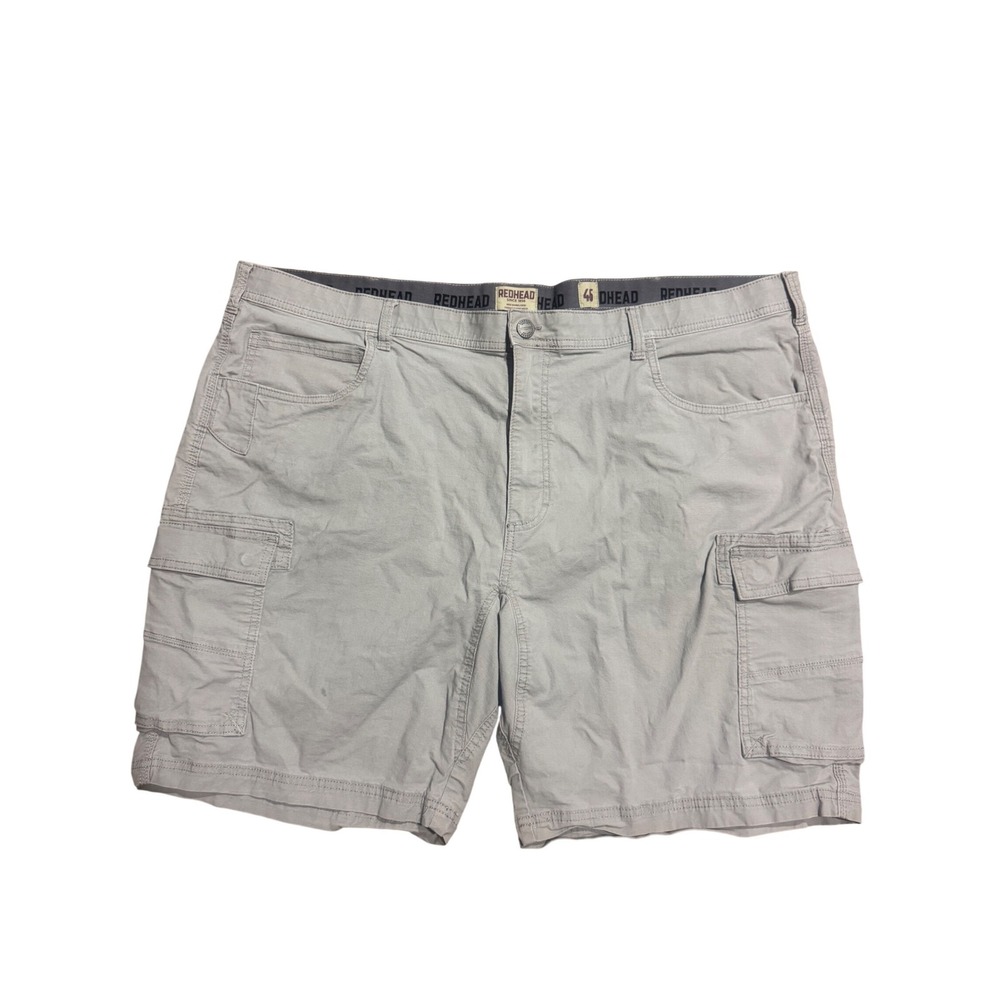 Redhead Mens Gray Cargo Shorts Size 46 Cotton Blend Stretch 612RHS24-8110SH